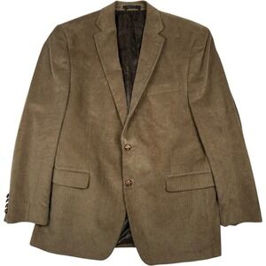 Lauren Ralph Lauren Jacket Mens 44R Brown Corduroy Elbow Patch Sport Coat